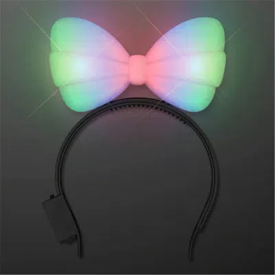 Blinkee Light Up Hard Shell Bow Headband Multi Color