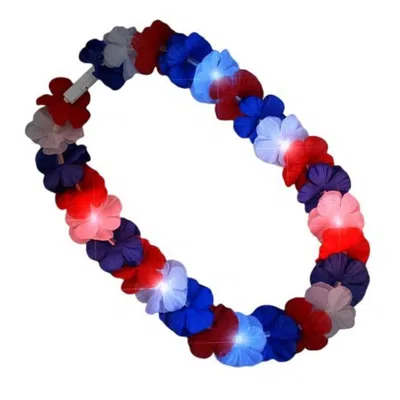 Blinkee Light Up Hawaiian Lei Red White & Blue