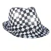 Blinkee Light Up Led Flashing Fedora Hat With Checkered Sequins