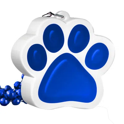 Blinkee Light Up Paw Print Charm Necklace, Blue