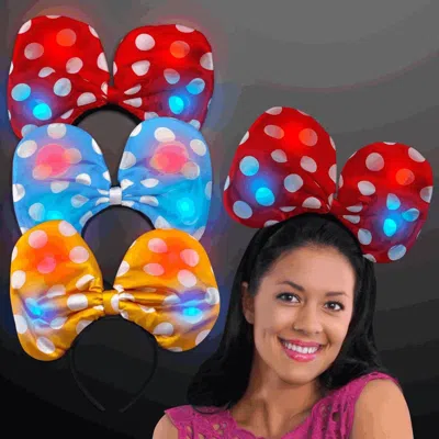 Blinkee Light Up Soft Bow Headband, Assorted Color