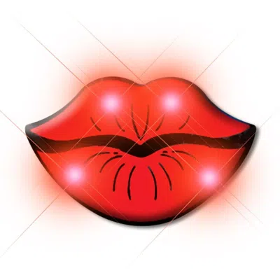 Blinkee Lips Flashing Body Light Lapel Pins