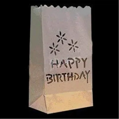 Blinkee Luminary Bags With Happy Birthday Design