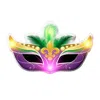 Blinkee Mardi Gras Mask Flashing Body Light Lapel Pins