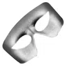 Blinkee Masquerade Silver Non-light Up Metallic Mask Mardi Gras