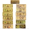 Blinkee Mega Max 24k Gold Plated Us Dollar Fake Banknotes - Timeless Collection Protector - Set Of 13