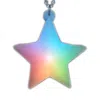 Blinkee Multi Color Aurora Star Pendant Silver Beaded Necklace