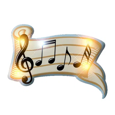 Blinkee Music Measure Flashing Body Light Lapel Pins