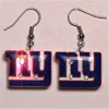 Blinkee New York Giants Pierced Flashing Earrings
