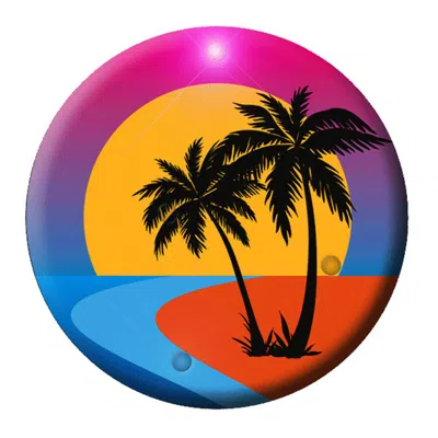 Blinkee Palm Trees Flashing Body Light Lapel Pins