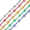 Blinkee Peace Sign Bead Necklace, Assorted Color - Pack Of 12