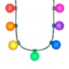 Blinkee Rainbow Party Globes Light Up Crewe Necklace - Large