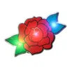 Blinkee Red Rose Flashing Body Light Lapel Pins