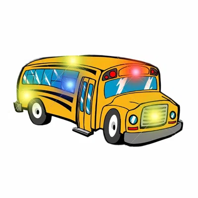 Blinkee School Bus Flashing Body Light Lapel Pins