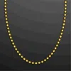 Blinkee Smooth Round Opaque Bead Mardi Gras Necklace Gold - Pack Of 12