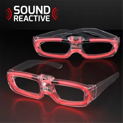 Blinkee Sound Activated Glasses Red