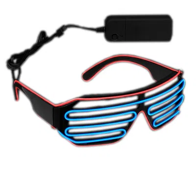 Blinkee Ultra Electro Luminescent Sunglasses Blue & Red