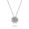 BLISS BLISS 18K WHITE GOLD DIAMOND FLOWER PENDANT NECKLACE 20089424