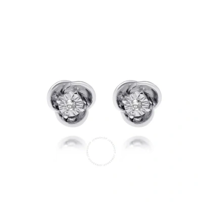 Bliss 18k White Gold Diamond Stud Earrings 20087746 In Metallic