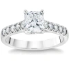 Bliss Diamond 1 1/2 Ct Cushion Diamond Engagement Ring 14k Gold Lab Grown