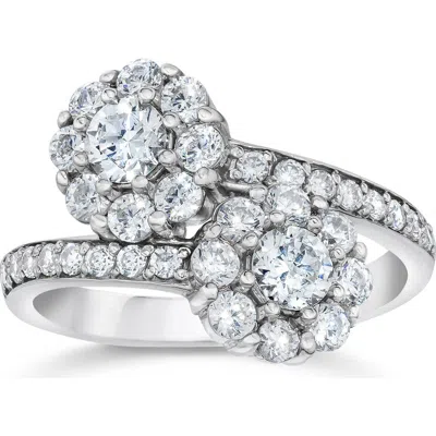 Bliss Diamond 1 1/2 Ct Diamond Forever Us 2-stone Anniversary Ring Gold Lab Grow