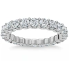 Bliss Diamond 1 1/2 Cttw Diamond Eternity Ring U Prong 14k Gold Wedding Band In 14k White Gold