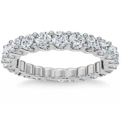 Bliss Diamond 1 1/2 Cttw Diamond Eternity Ring U Prong 14k Gold Wedding Band In 14k White Gold