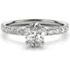 Bliss Diamond 1 1/2ct Oval Diamond Engagement Ring 14k Or Gold Lab Grown In 14k White Gold