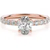 Bliss Diamond 1 1/2ct Oval Diamond Engagement Ring 14k Or Gold Lab Grown In 14k Yellow Gold