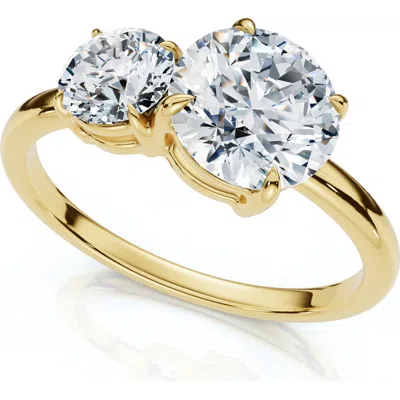 Bliss Diamond 1 1/2ct Two Stone Toi Et Moi Diamond Ring 14k Gold Or Pt Lab Grown