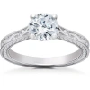 Bliss Diamond 1 1/4ct Round Vintage Solitaire Lab Grown Diamond Engagement Ring 14k Gold In 14k Rose Gold