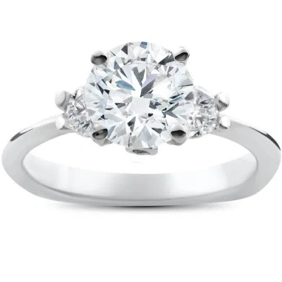 Bliss Diamond 1 3/8ct 3 Stone Diamond Solitaire Engagement Ring 14k Gold Lab Grown