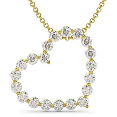 Bliss Diamond 1 Ct Diamond Heart Pendant Necklace