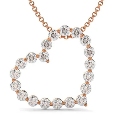 Bliss Diamond 1 Ct Diamond Heart Pendant Necklace