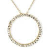Bliss Diamond 1 Ct Real Diamond Circle Of Life Eternity Round Pendant 14k Or Gold In 14k Yellow Gold