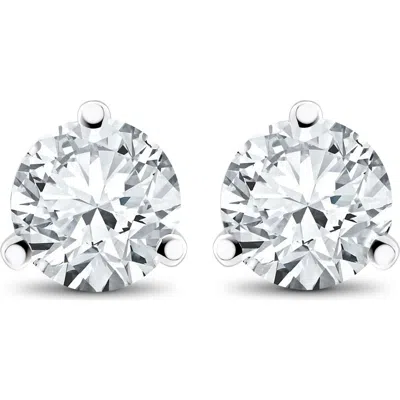 Bliss Diamond 1 Ct Tdw Lab Grown Diamond Martni Studs 14k Gold Earrings In Metallic