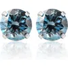 Bliss Diamond 1 Ct T.w. Blue Lab Grown Diamond Studs 14k White Gold Earrings