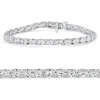 Bliss Diamond 10.75ct Oval Cut Diamond Tennis Bracelet 7" 14k Gold Lab Grown In Silver