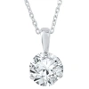 Bliss Diamond 1/2 Ct Solitaire Lab Grown Diamond Pendant Available In 14k White Gold