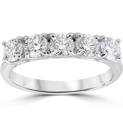 Bliss Diamond 1.25ct Lab Grown 5 Stone Ring 14k White Gold