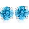 Bliss Diamond 1/2ct Blue Lab Grown Diamond Studs In 14k White Gold