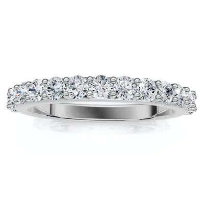 Bliss Diamond 1/2ct Diamond Anniversary Wedding Ring 14k Gold Lab Grown Ef/vs In 14k White Gold