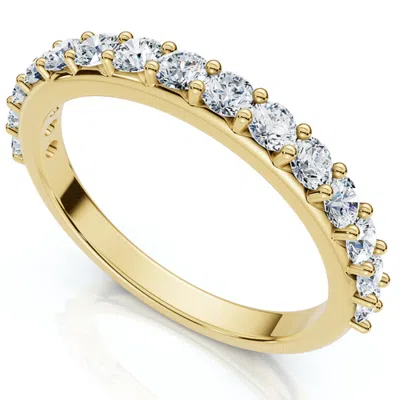 Bliss Diamond 1/2ct Diamond Anniversary Wedding Ring 14k Gold Lab Grown Ef/vs In 14k Yellow Gold