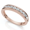 Bliss Diamond 1/2ct Diamond Wedding Ring Channel Set 14k Gold Or Platinum Lab Grown Ef/vs