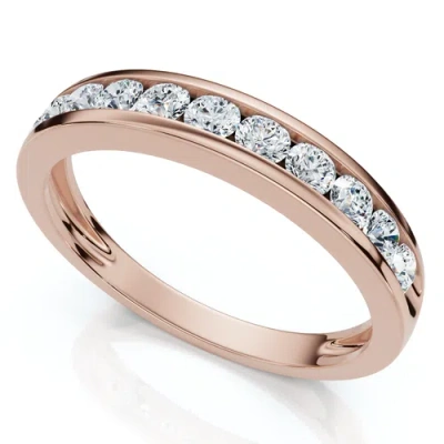 Bliss Diamond 1/2ct Diamond Wedding Ring Channel Set 14k Gold Or Platinum Lab Grown Ef/vs