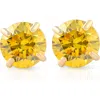 Bliss Diamond 1/2ct Fancy Diamond Studs 14k Gold Screw Back Lab Grown Earrings In 14k Yellow Gold