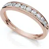 Bliss Diamond 1/2ct Lab Grown Channel Set Diamond Wedding Ring 14k Gold Or Platinum In Silver