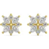 Bliss Diamond 1/2ct Marquise Star Diamond Earrings 14k Gold Earrings Lab Grown In 14k Yellow Gold