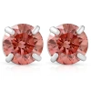 Bliss Diamond 1/2ct Pink Lab Grown Diamond Screw Back Studs In 14k White Gold