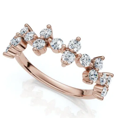 Bliss Diamond 1/2ct Round Diamond Wedding Ring Stackable Wedding Band 14k Gold Lab Grown